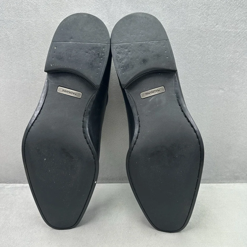 Magnanni Federico Mens Size 13 (D) Oxford Black Leather Cap Toe Lace-Up 12654
